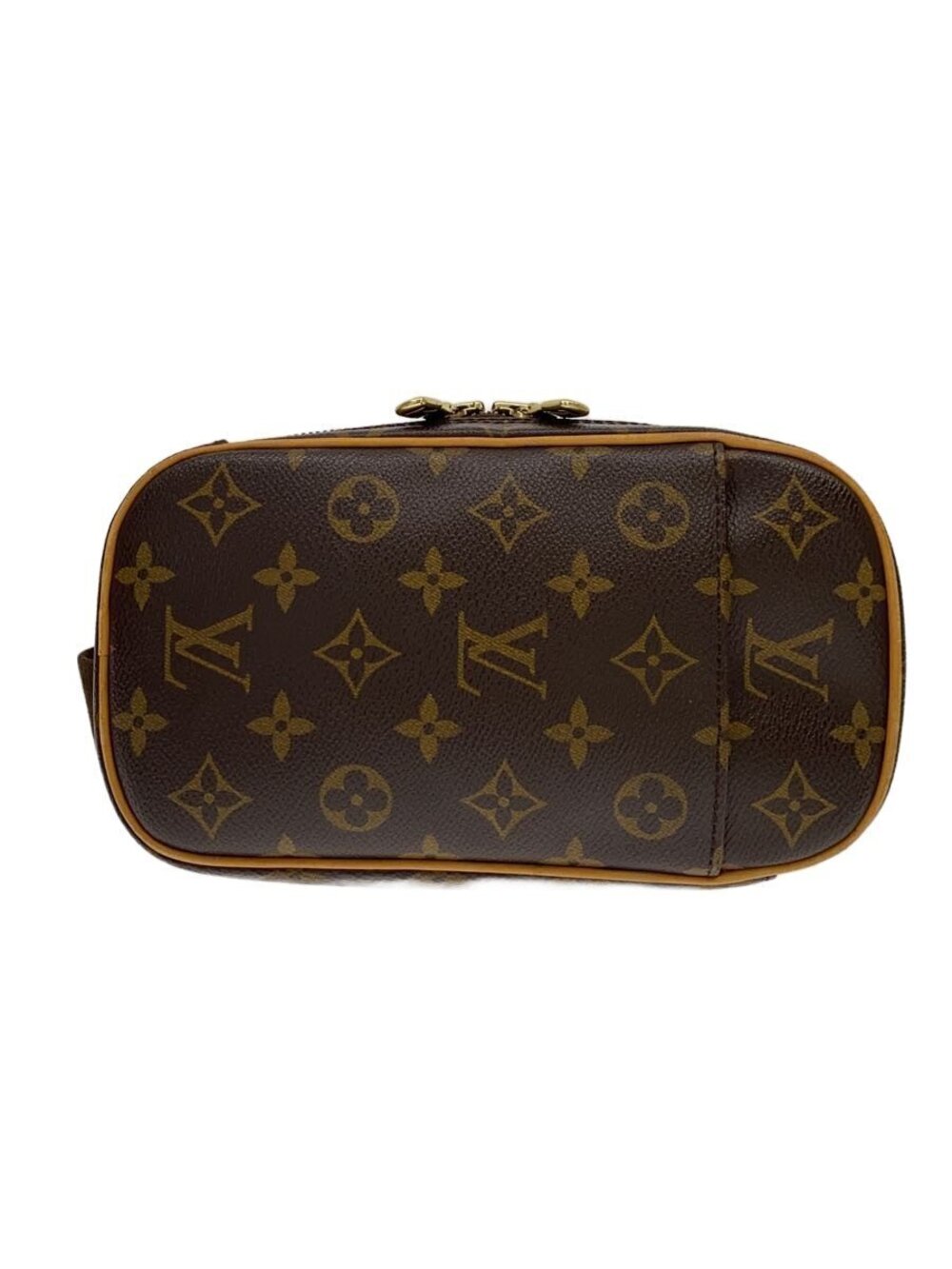 LOUIS VUITTON Pochette Gange Leather Waist bag Brown